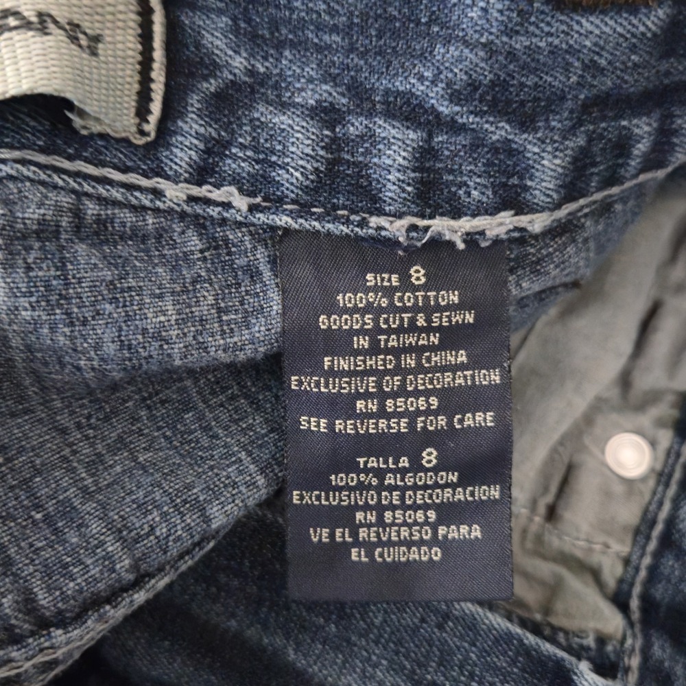 Paco Jeans Boys 8 Blue Baggy Skater Carpenter Loose Wide Leg 90s Y2K Vintage - Picture 9 of 9